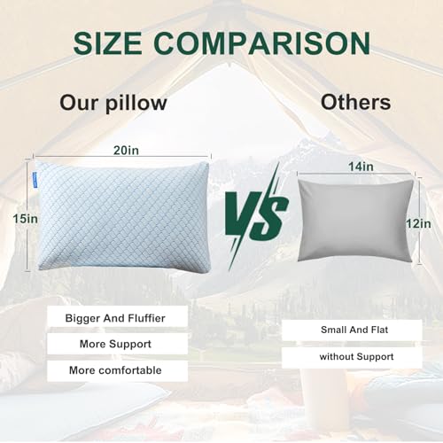 Compact Gehannah Travel Pillow with Storage Bag