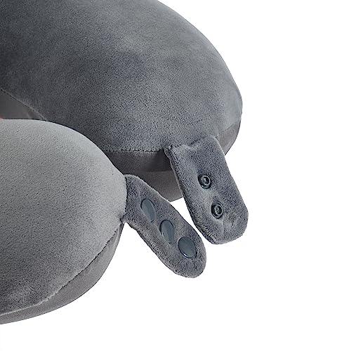 Makimoo Memory Foam Travel Neck Pillow (Grey)