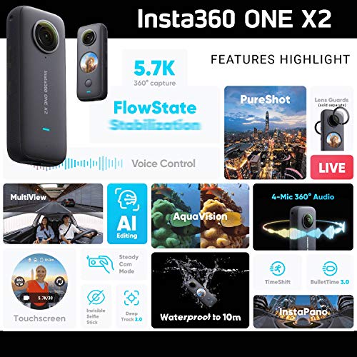 Insta360 ONE X2 360 Camera - Bundle