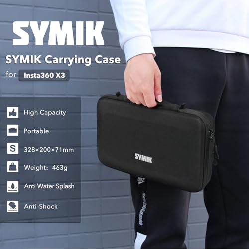 360 Action Camera Bundle with Accessories and Carrying Case