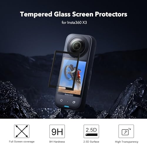 360 Action Camera Bundle with Accessories and Carrying Case