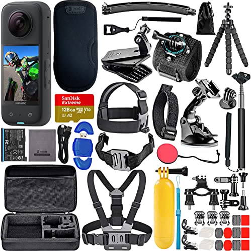Insta360 X3 360 Action Camera Bundle + Accessories