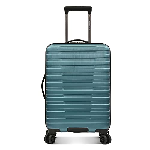 U.S. Traveler Boren Teal Carry-on Suitcase with USB Port