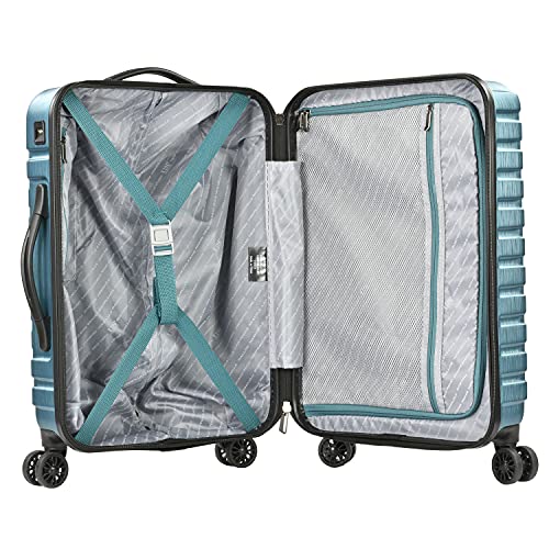 U.S. Traveler Boren Teal Carry-on Suitcase with USB Port