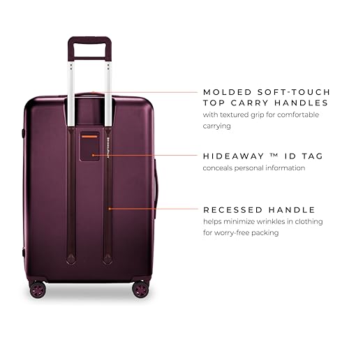 Briggs & Riley Sympatico Plum Large Spinner Suitcase