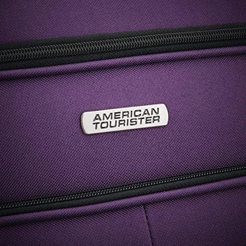 Purple American Tourister Pop Max Spinner Luggage Set
