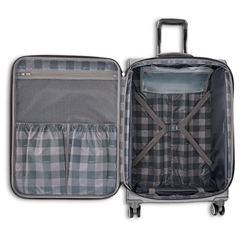 American Tourister Whim Expandable Luggage, Grey, 2PC SET (Carry-on/Medium)