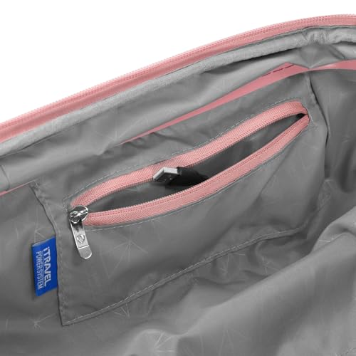 Pink Spinner Luggage, Carry-on - Indestructible & Expandable