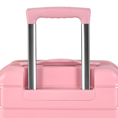 Pink Spinner Luggage, Carry-on - Indestructible & Expandable