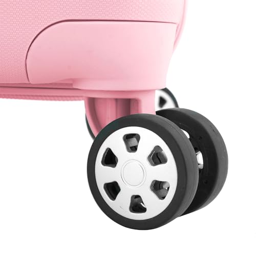 Pink Spinner Luggage, Carry-on - Indestructible & Expandable
