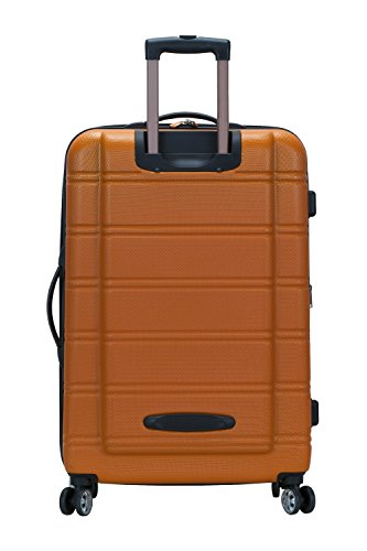 Rockland Melbourne Orange Hardside Spinner, 28-Inch