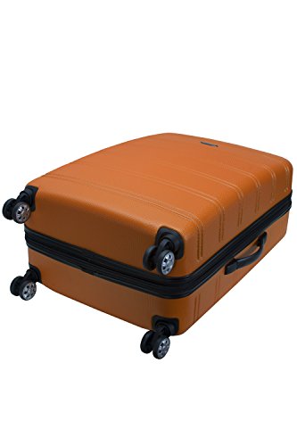 Rockland Melbourne Orange Hardside Spinner, 28-Inch