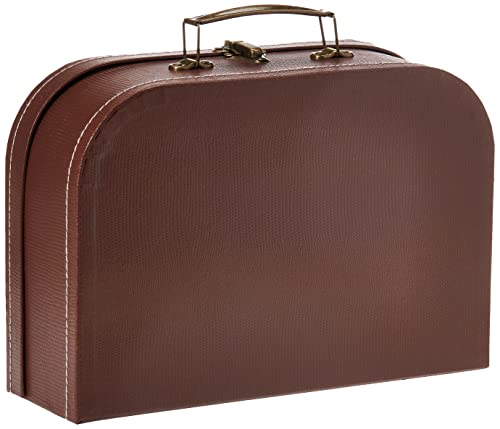 Wald Imports - Set of 3 Paperboard Suitcases - Brown