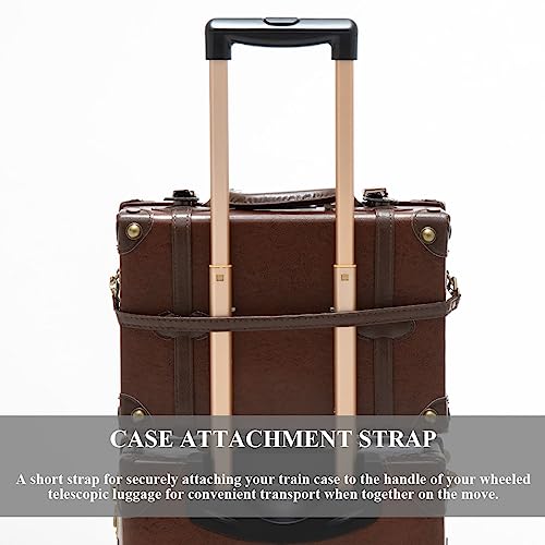 COTRUNKAGE 3-Piece Vintage Luggage Set, Carry-On Suitcase