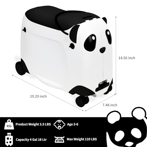 Kids Ride on Suitcase - 21" Tow-Along Luggage