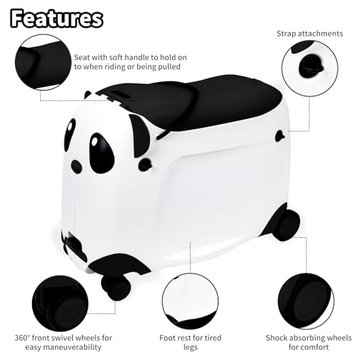 Kids Ride on Suitcase - 21" Tow-Along Luggage