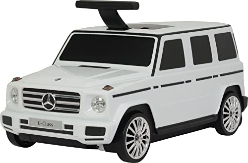 Mercedes G-Class Suitcase Ride On, White