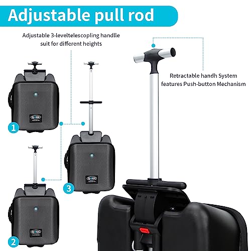 Expandable Spinner Luggage - Child Seat Design - 20
