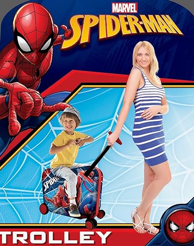 Spiderman Ride-On Suitcase for Kids with Wheels