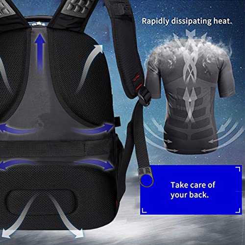 SHRRADOO 52L XL Travel Laptop Backpack USB Port