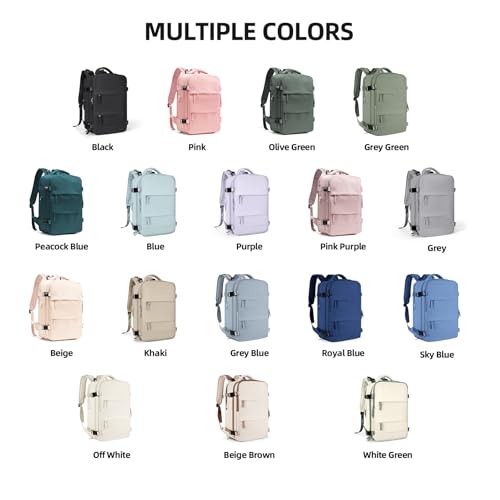 Coowoz Olive Green Travel Backpack for Men and Women