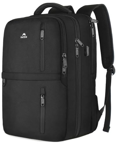 Black Matein 40L Carry on Laptop Backpack