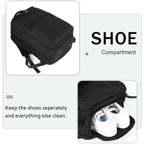 Black Matein 40L Carry on Laptop Backpack