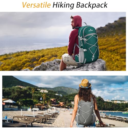 SAVVY NOMAD 40L Packable Hiking Backpack - Green