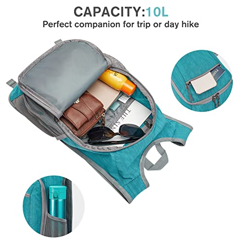 G4Free Lightweight Packable Hiking Backpack (Teal Blue)