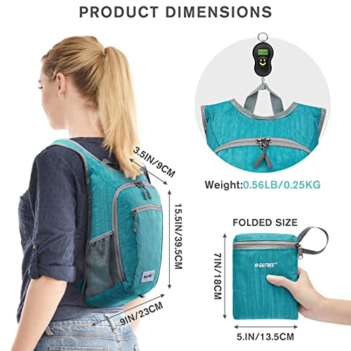 G4Free Lightweight Packable Hiking Backpack (Teal Blue)