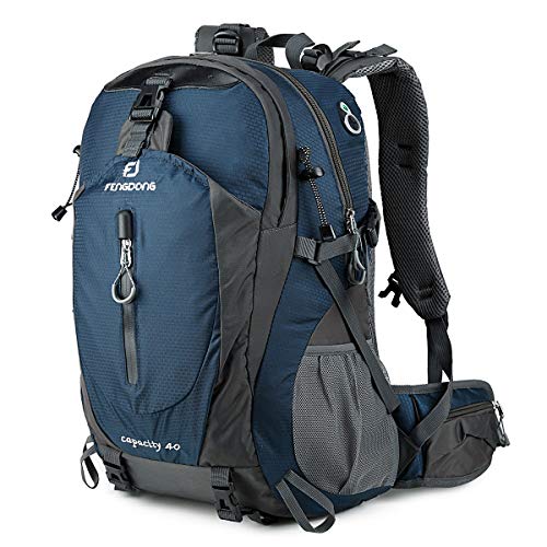 FENGDONG 40L Waterproof Outdoor Backpack for Hiking, Camping