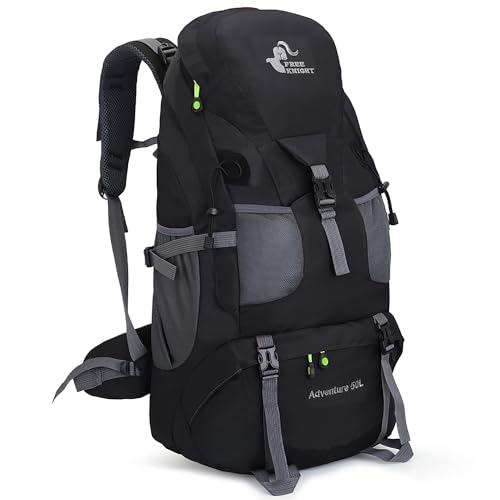 Bseash 50L Outdoor Sport Hiking Backpack (Black)