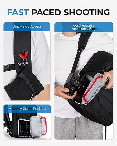 BAGSMART Expandable Camera Backpack