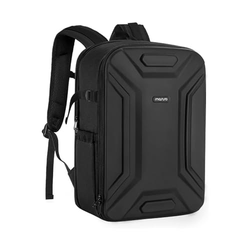 Geometric Camera Backpack: Waterproof & Laptop Compartment