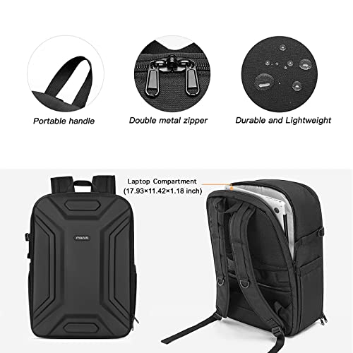 Geometric Camera Backpack: Waterproof & Laptop Compartment