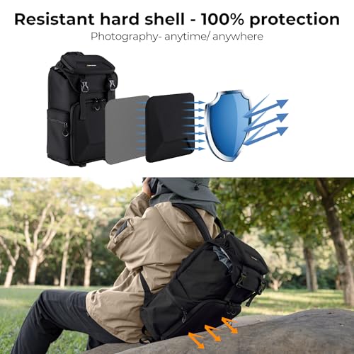 K&F Concept Camera Backpack, Large Capacity Photography Bag