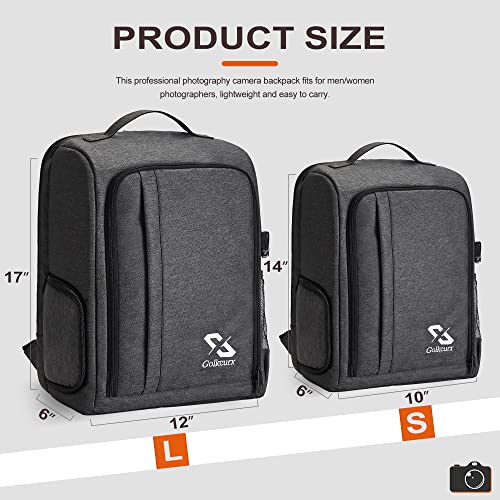 Waterproof Dark Grey Camera Backpack for DSLR/SLR Cameras