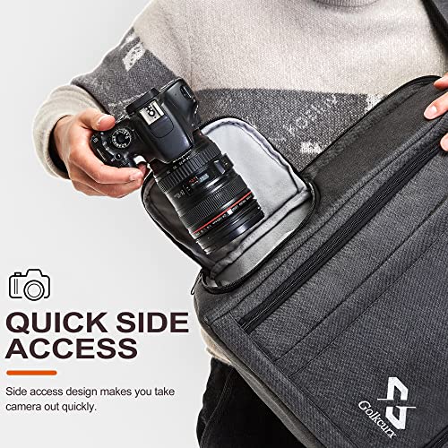 Waterproof Dark Grey Camera Backpack for DSLR/SLR Cameras