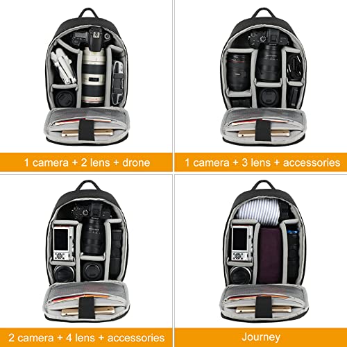 Compact Waterproof Camera Backpack for DSLR and Mirrorless