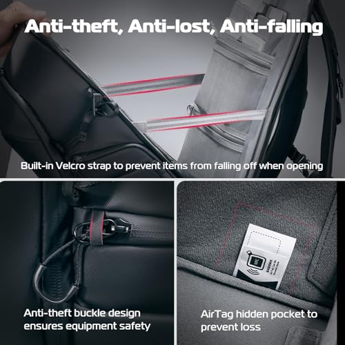 Professional Waterproof Camera Backpack for DSLR Mirrorless Photography