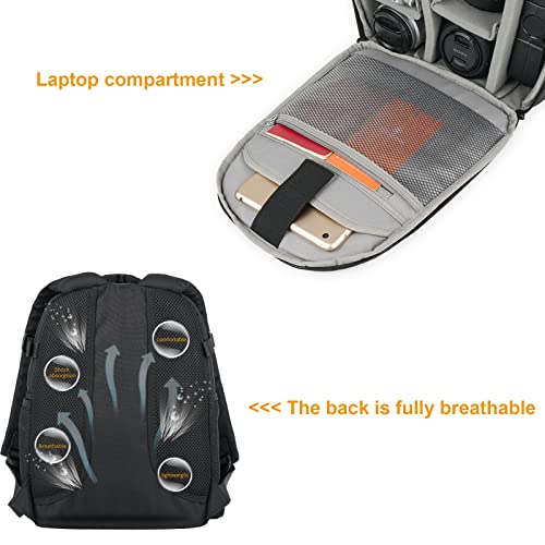 Compact Waterproof Camera Backpack for DSLR and Mirrorless