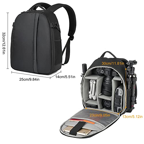 Compact Waterproof Camera Backpack for DSLR and Mirrorless