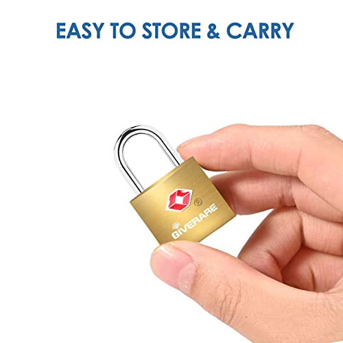 TSA Approved Travel Luggage Locks, Keyed Padlock - GIVERARE