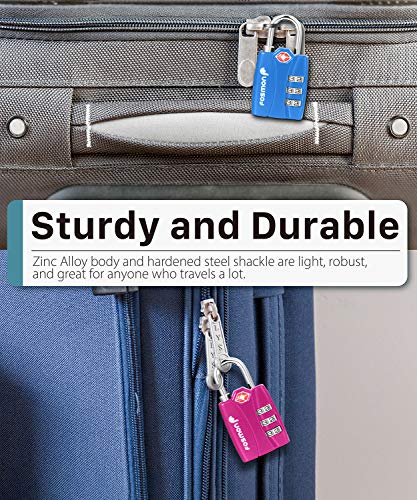 TSA Approved Luggage Locks - 4 Pack