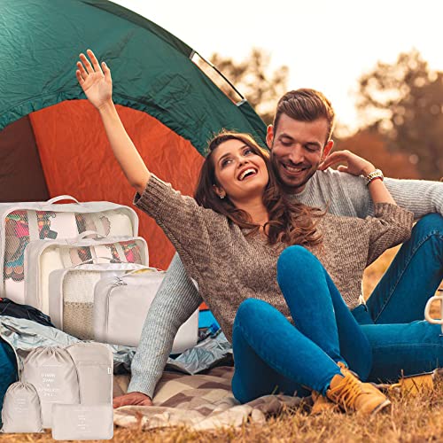 Suitcase Cubes Set: Travel Packing Organizers for Men & Women