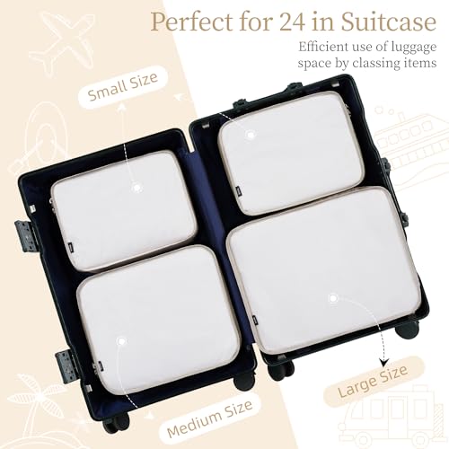 BAGAIL 4 Piece Packing Cubes Set