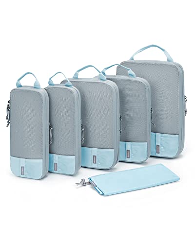 BAGSMART 6-Piece Packing Cube Set - Lightweight Suitcase Organizers