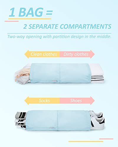 BAGSMART 6-Piece Packing Cube Set - Lightweight Suitcase Organizers