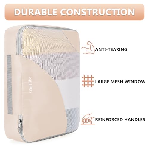 OlarHike 8-Piece Packing Cubes Set for Travel Suitcases