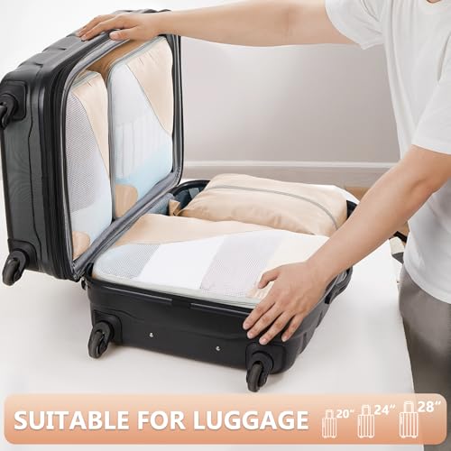 OlarHike 8-Piece Packing Cubes Set for Travel Suitcases